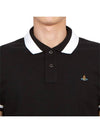 Classic ORB Logo Polo Shirt Black - VIVIENNE WESTWOOD - BALAAN 8