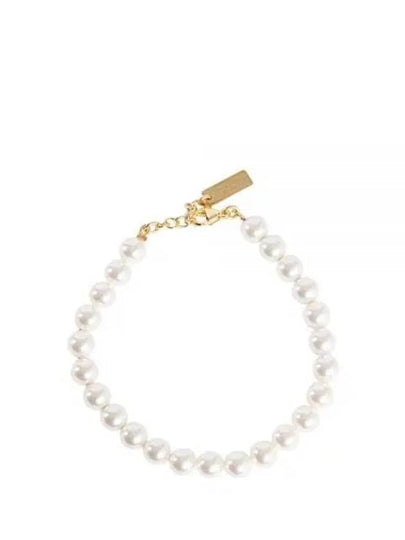 Pearl Metal Bracelet Cream Gold - SAINT LAURENT - BALAAN 2