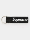 RN101837 BLACK strap logo keychain key ring - SUPREME - BALAAN 3