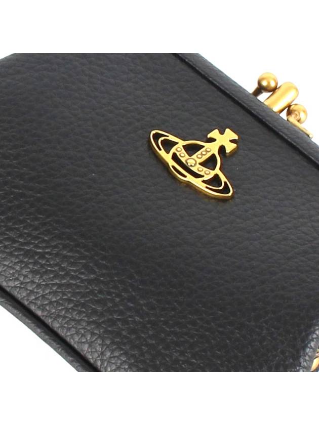 Women's Jordan Double Frame Coin Wallet Black - VIVIENNE WESTWOOD - BALAAN 4