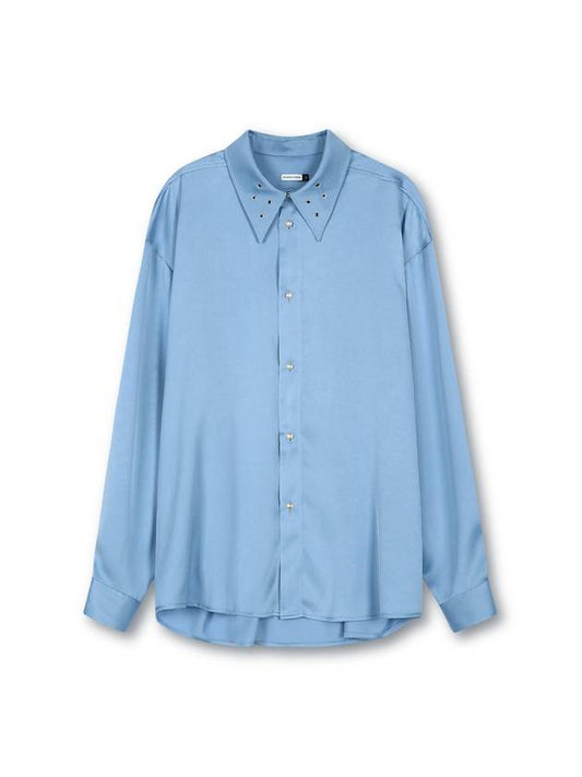 QS Eyelet Shirt Sky Blue - YOUCHE PRET A PORTER - BALAAN 2