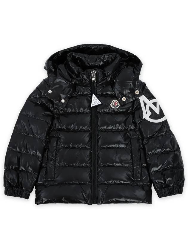 Kids SAULX Hooded Padded Jacket Black 1A00011 5963V 999 8 10A - MONCLER - BALAAN 3