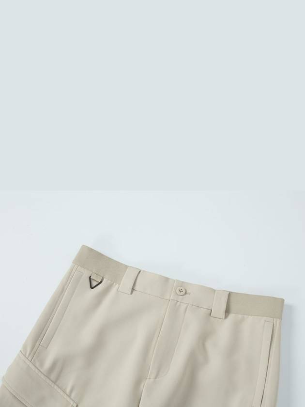 MEN Black Label Hyper Stretch Wide Cargo Pocket Above Knee 3 4 Pants GHM3104 s Shorts - MAHES - BALAAN 3