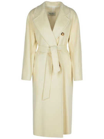 Max Mara 'Madame' White Wool Blend Coat - MAX MARA - BALAAN 1