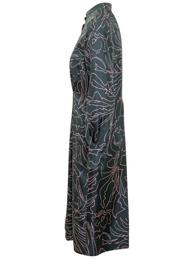 Salvatore Midi Dress 13A859 759986 GREEN - SALVATORE FERRAGAMO - BALAAN 4