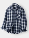 Cloud multi check shirt navy - INDUST - BALAAN 7