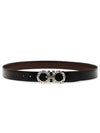 110,115Last One Luminous Mosaic Gancini Reversible Belt - SALVATORE FERRAGAMO - BALAAN 2