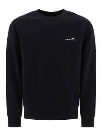 Item Logo Crew Sweatshirt Black - A.P.C. - BALAAN 2