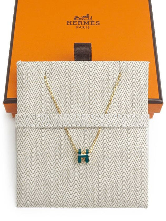 PopAche Necklace Mini Gold VERT CYPRES Full Set - HERMES - BALAAN 2