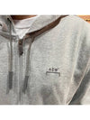 Embroidered logo pocket hooded zipup jacket gray melange - A-COLD-WALL - BALAAN 7