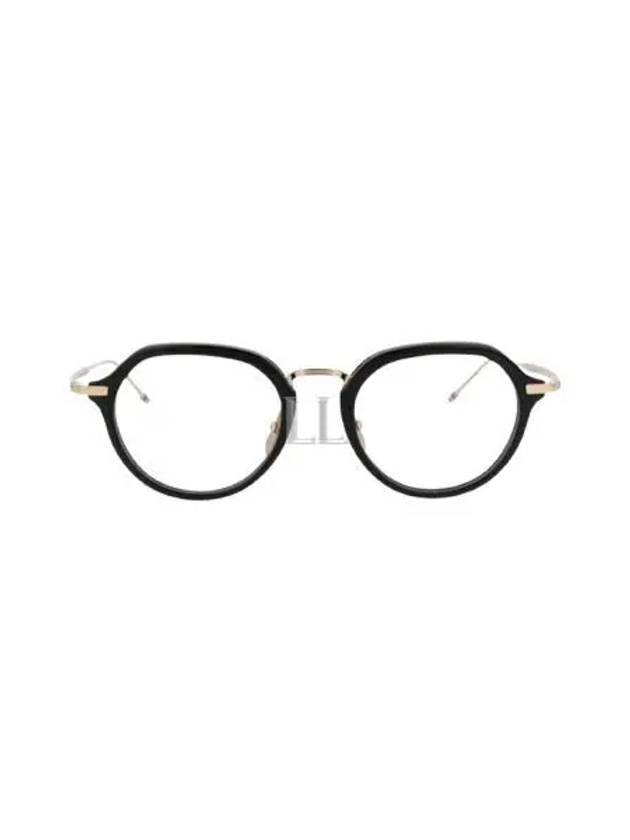 Eyewear Round Eyeglasses Gold Black - THOM BROWNE - BALAAN 2