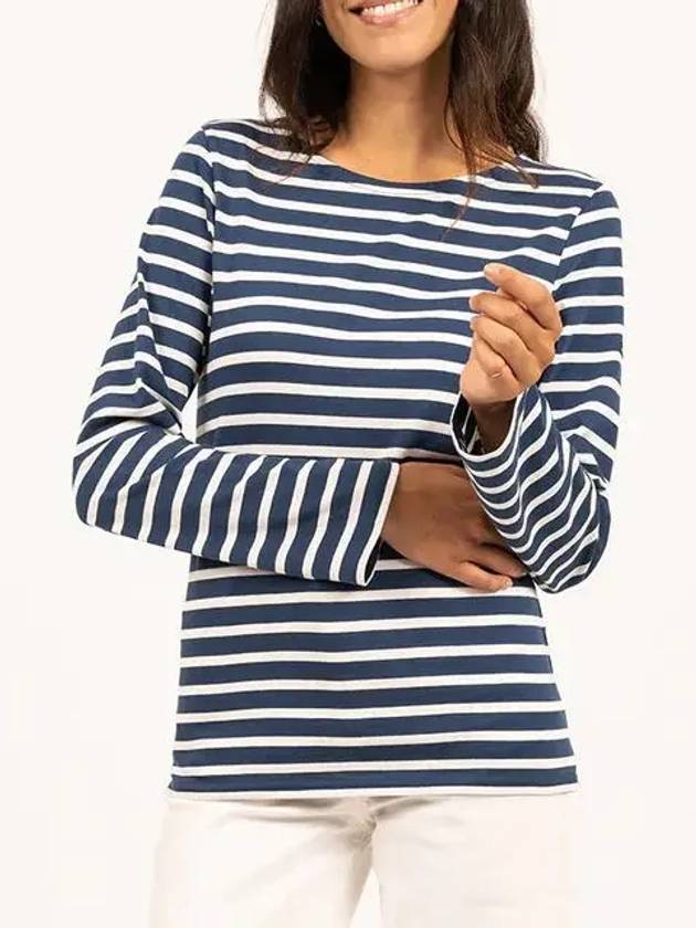 Mingquire Modern 9858 BN Long Sleeve TShirt Striped Unisex - SAINT JAMES - BALAAN 3