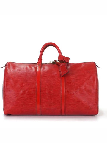 Epi Red 50 Boston Travel Bag - LOUIS VUITTON - BALAAN 1