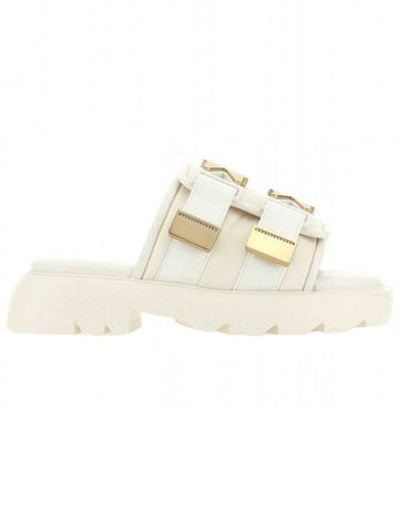 Flash Padded Nylon Slippers White - BOTTEGA VENETA - BALAAN 1