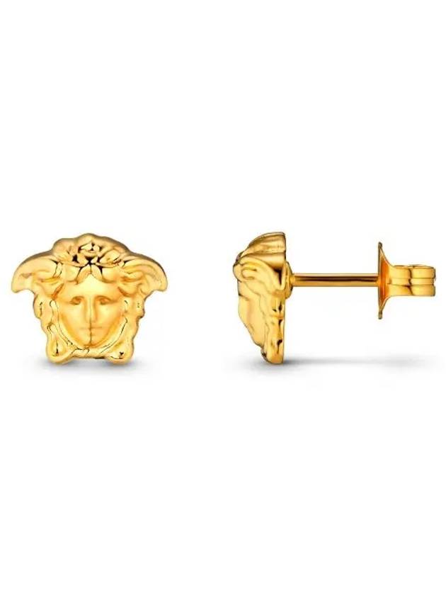 Medusa Head Stud Earrings Gold - VERSACE - BALAAN 3