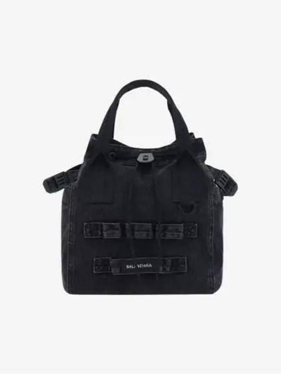 Shoulder Bag 6440292AA7R 1000 VINTAGE BLACK DIRTY - BALENCIAGA - BALAAN 2