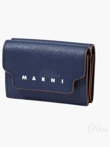 Saffiano Leather Women's Mini Bicycle Wallet PFMOW02U26 LV520 Z571M - MARNI - BALAAN 1