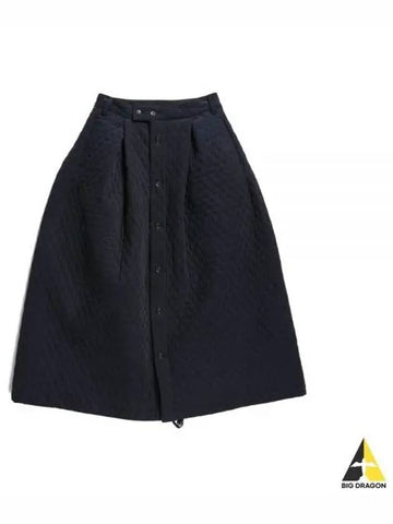 Tuck Skirt Dk Navy CP Quilted Corduroy 23F1WG008 NQ459 SD019 - ENGINEERED GARMENTS - BALAAN 1