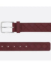 Intrecciato Leather Belt Red - BOTTEGA VENETA - BALAAN 3