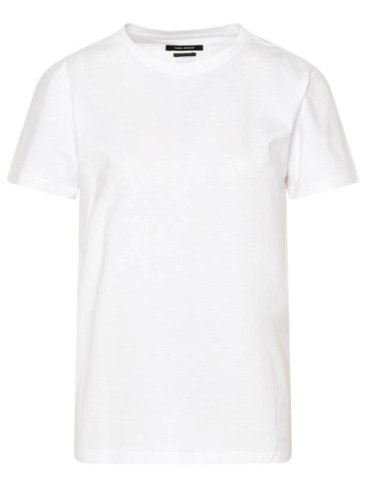 Ananx Back Logo Cotton Short Sleeve T-Shirt White - ISABEL MARANT - BALAAN 1