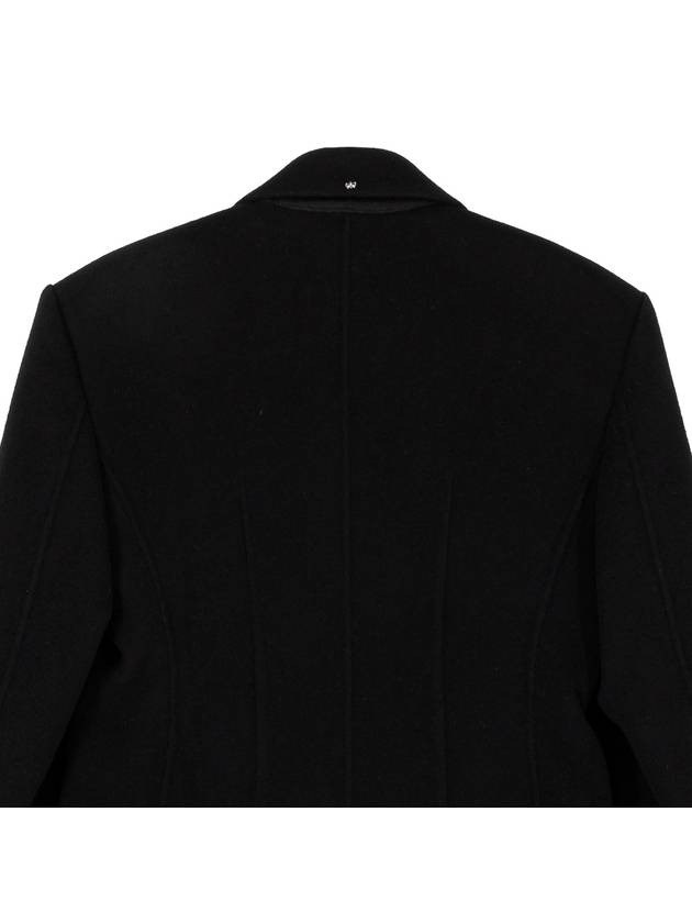 Sportmax Morgana Wool Double Coat Black - MAX MARA - BALAAN 7