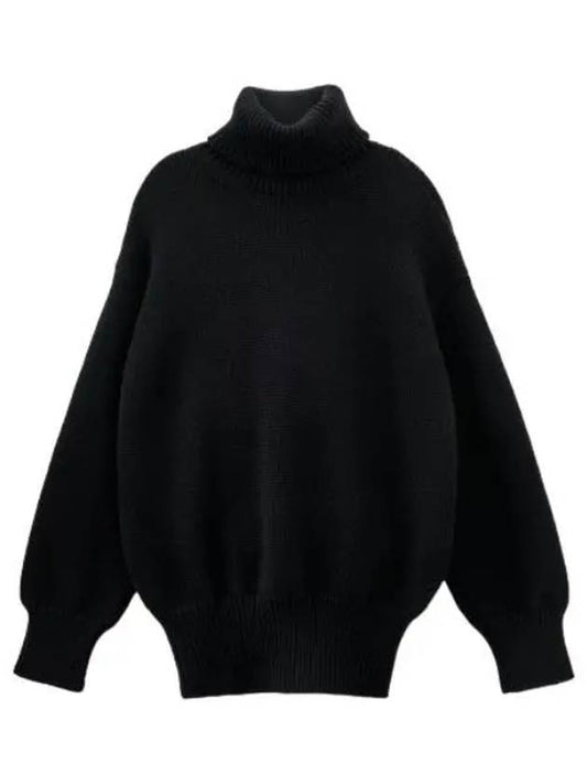 Ludo turtleneck knit black - THE ROW - BALAAN 1