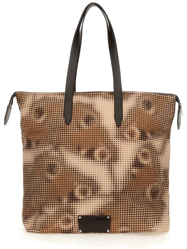 PRINTED COTTON DENIM TOTE BAG - DRIES VAN NOTEN - BALAAN 2