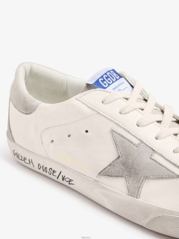 Super Star Suede Leather Low Top Sneaker White - GOLDEN GOOSE - BALAAN 4