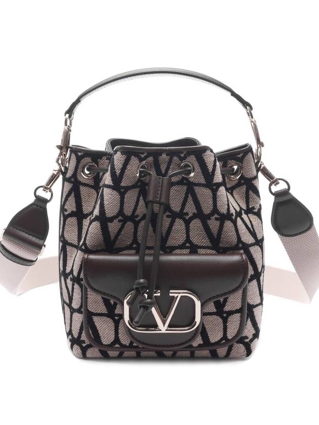 Toile Iconographe Bucket Bag Beige - VALENTINO - BALAAN 3