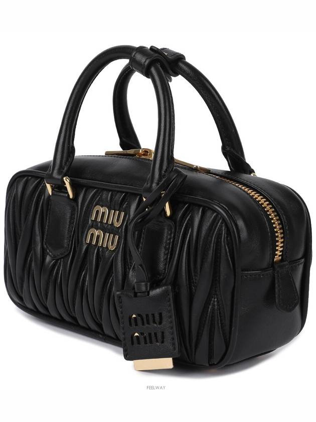 Arcadie Matelasse Nappa Leather Tote Bag Black - MIU MIU - BALAAN 3