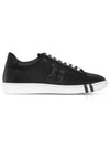 Men's Asher Leather Low Top Sneakers Black - BALLY - BALAAN 2