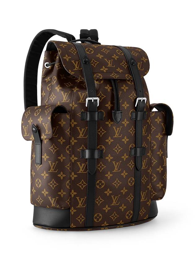 Christopher MM Monogram Macassar Canvas Backpack Brown - LOUIS VUITTON - BALAAN 3