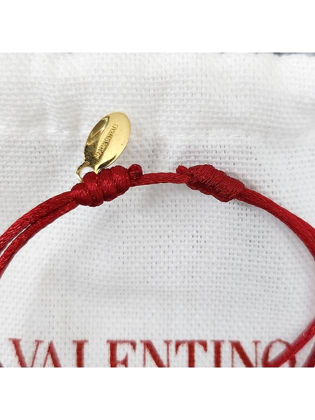 V Logo Garavani Bracelet Red - VALENTINO - BALAAN 8