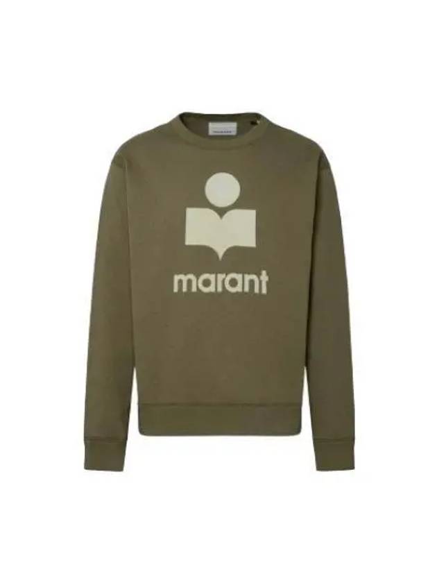 Mikoy Logo Cotton Sweatshirt Moss Green - ISABEL MARANT - BALAAN 2