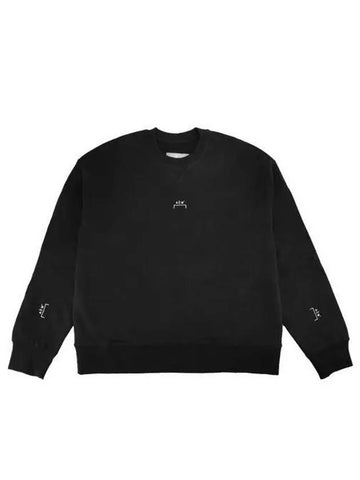 22FW ACWMW080 BLACK Essential Small Logo Crew Neck Sweatshirt Black 999630 - A-COLD-WALL - BALAAN 1