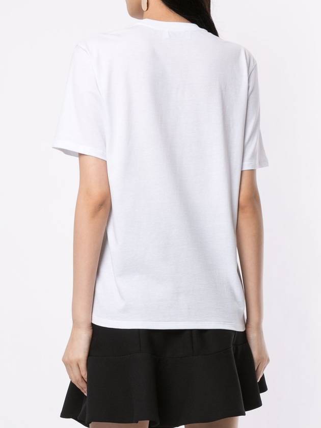 Embroidered Patch Applique T-shirt - LANVIN - BALAAN 4