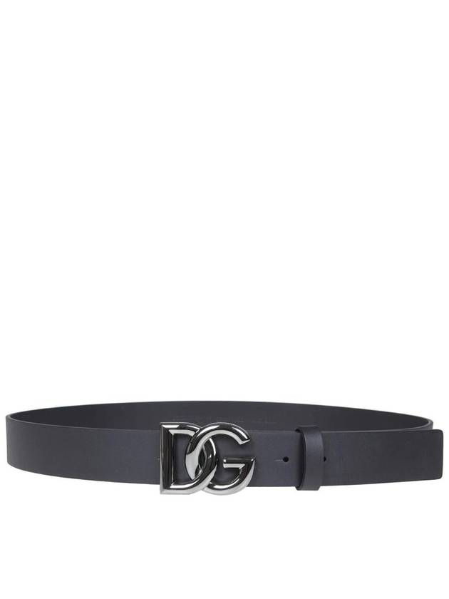 Logo Leather Belt Black - DOLCE&GABBANA - BALAAN 4