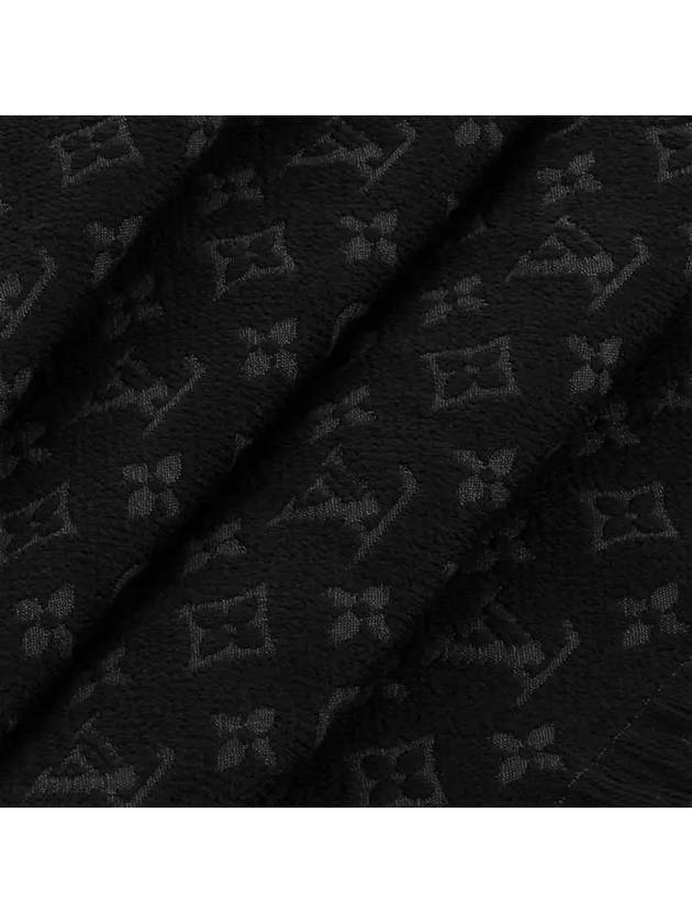 Monogram Classic Wool Scarf Black - LOUIS VUITTON - BALAAN 6