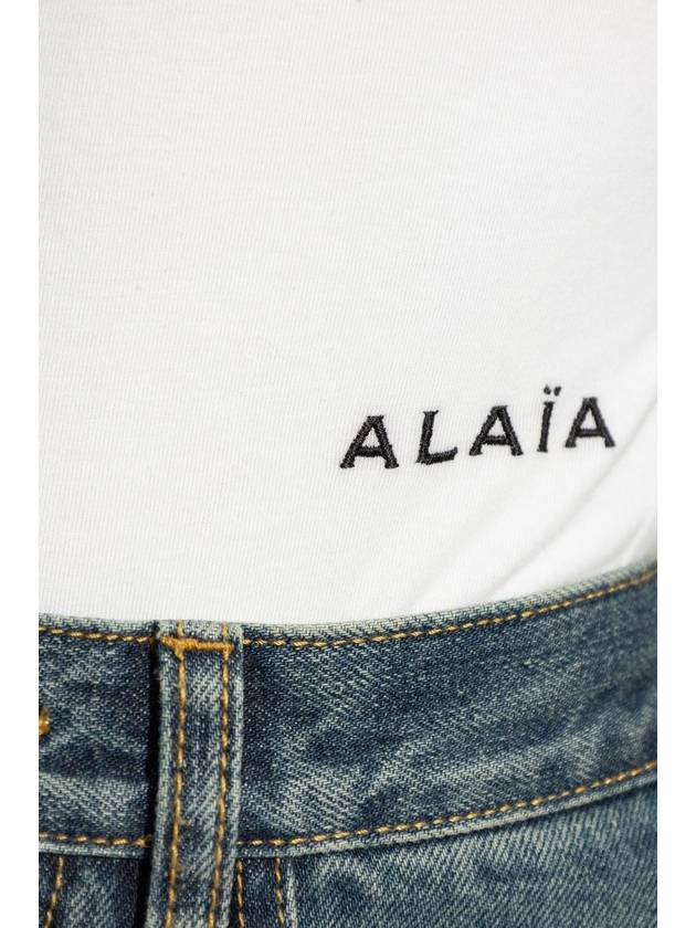 Alaïa Body With Logo, Women's, White - ALAIA - BALAAN 5