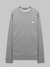 Face Patch Sweatshirt Light Grey Melange - ACNE STUDIOS - BALAAN 2