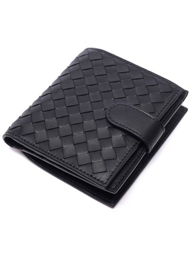 Intrecciato Nappa Half Wallet Black - BOTTEGA VENETA - BALAAN 6