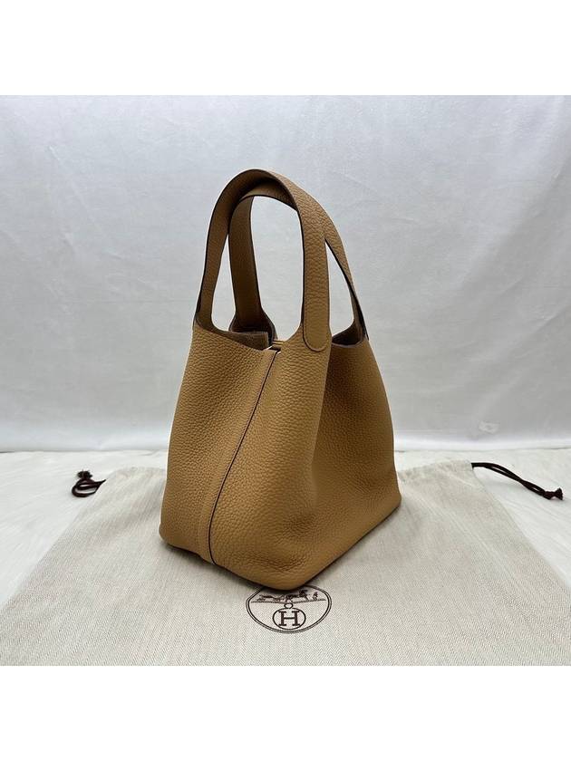 24 Years Women s Picotan 22 Epson Leather Tote Bag Gold Biscuit LUX246281 - HERMES - BALAAN 5