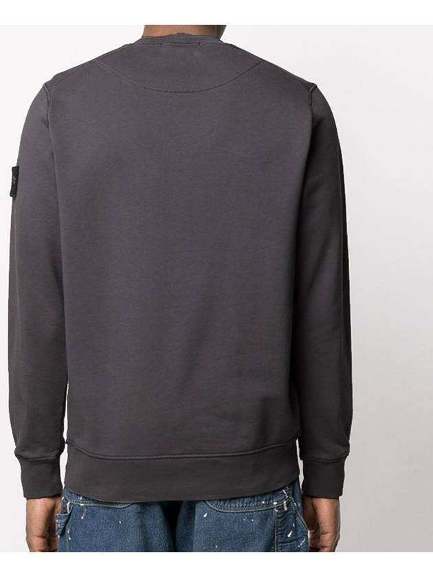 Men's Wappen Patch Sweatshirt Charcoal - STONE ISLAND - BALAAN 3