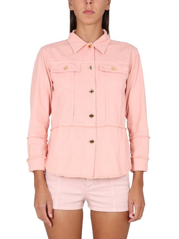 Cotton Denim Shirt Pink - TOM FORD - BALAAN 2