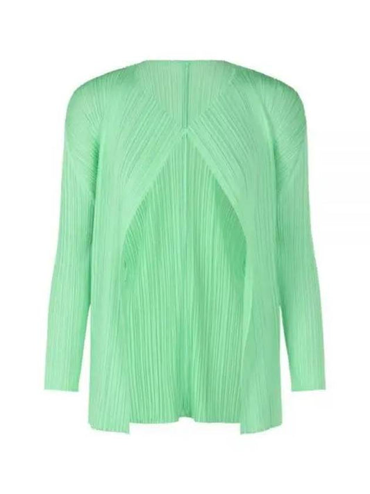 MC March Pleated Cardigan Green - ISSEY MIYAKE - BALAAN 2