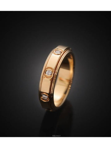 Daejeon Used Luxury Goods G34P2N49 Possession Ring 18K Rose Gold Diamond 8P No 49 - PIAGET - BALAAN 1