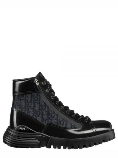 Combat Oblique Ankle Boots Black - DIOR - BALAAN 2