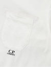 Small Logo Pocket Cotton Short Sleeve T-Shirt White - CP COMPANY - BALAAN 7