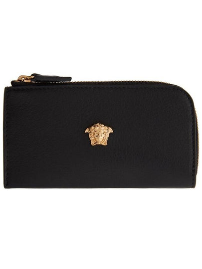 Medusa Plaque Zipper Card Wallet Black - VERSACE - BALAAN 2