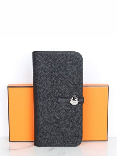 Dogon Recto long wallet black silver - HERMES - BALAAN 2